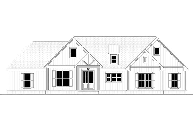 Dream House Plan - Exterior - Front Elevation 4 for Farmhouse House Plan #430-233 - 3 bed, 2.5 bath
