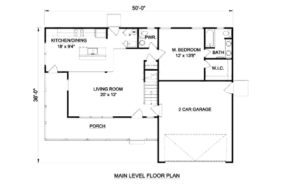 Floor Plan - Main Floor for Country House Plan #116-247 - 4 bed, 2.5 bath