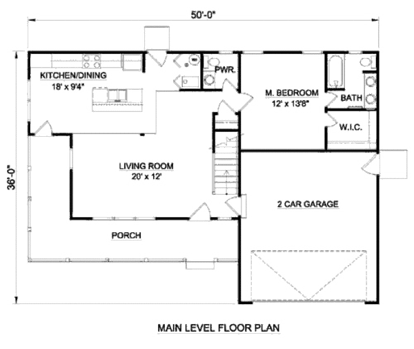 Country Floor Plan - Main Floor Plan #116-247