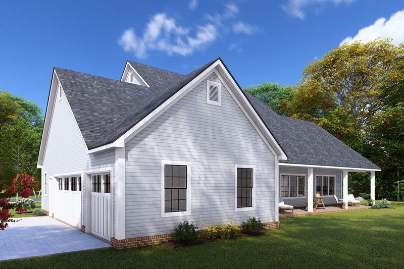 Dream House Plan - Exterior - Other Elevation 2 for Farmhouse House Plan #513-2245 - 4 bed, 3 bath