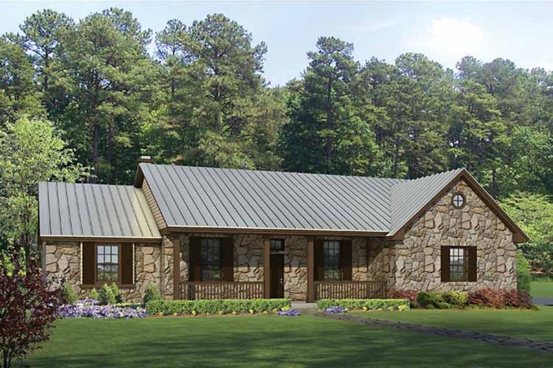 Dream House Plan - Country Exterior - Front Elevation Plan #935-1