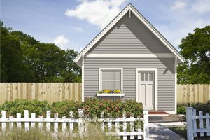 Cottage Exterior - Front Elevation Plan #497-52