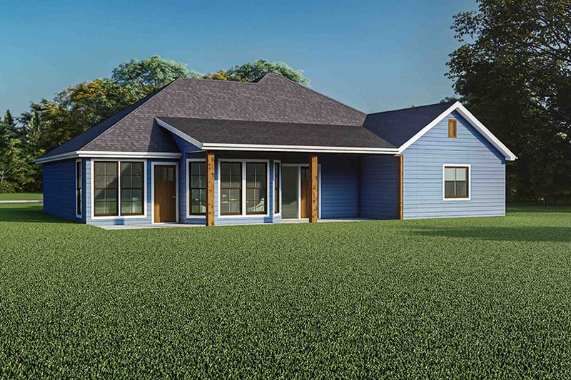House Blueprint - Exterior - Other Elevation for Traditional House Plan #17-115 - 3 bed, 2 bath