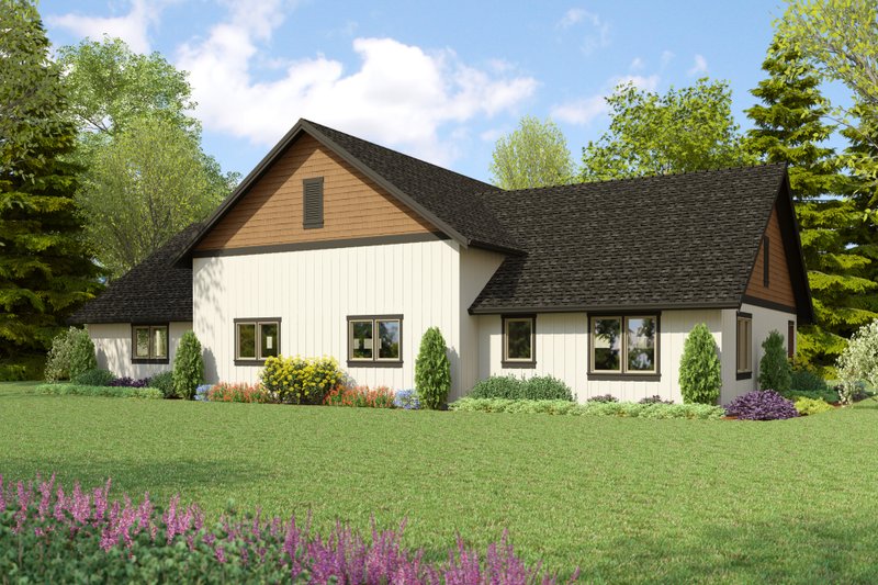 Dream House Plan - Exterior - Rear Elevation for Craftsman House Plan #48-1140, 1 bath