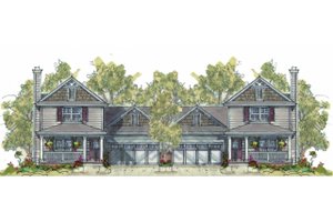 Cottage Exterior - Front Elevation Plan #20-1348