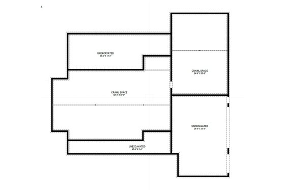Floor Plan - Lower Floor for Modern House Plan #1069-45 - 3 bed, 2.5 bath