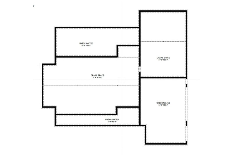 Home Plan - Floor Plan - Lower Floor for Modern House Plan #1069-45 - 3 bed, 2.5 bath