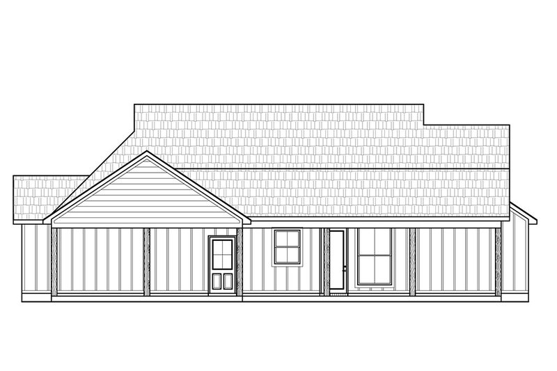 House Plan Design - Exterior - Rear Elevation for Farmhouse House Plan #1074-135 - 3 bed, 2 bath