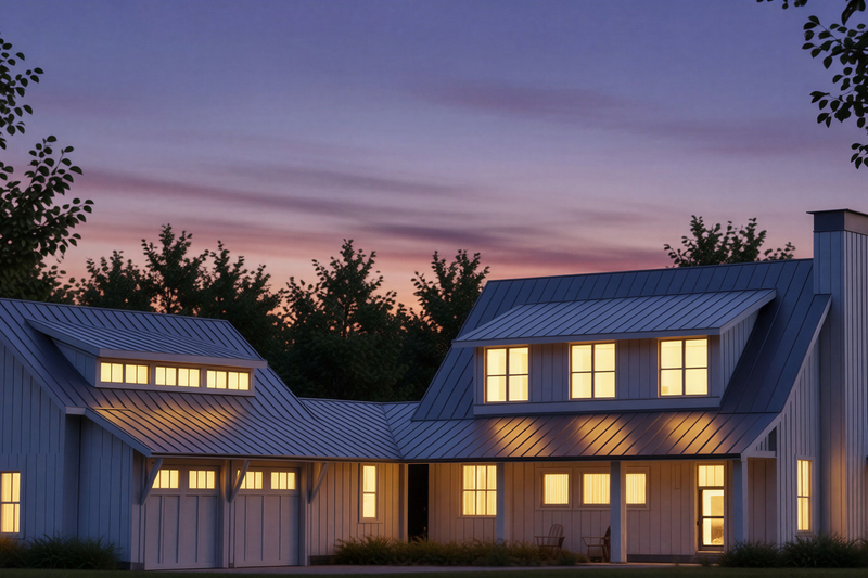 House Blueprint - Exterior - Front Elevation 3 for Farmhouse House Plan #901-103 - 3 bed, 2.5 bath
