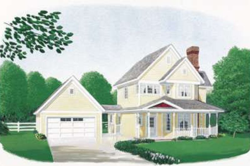 Country Style House Plan - 3 Beds 2.5 Baths 1682 Sq/Ft Plan #410-114