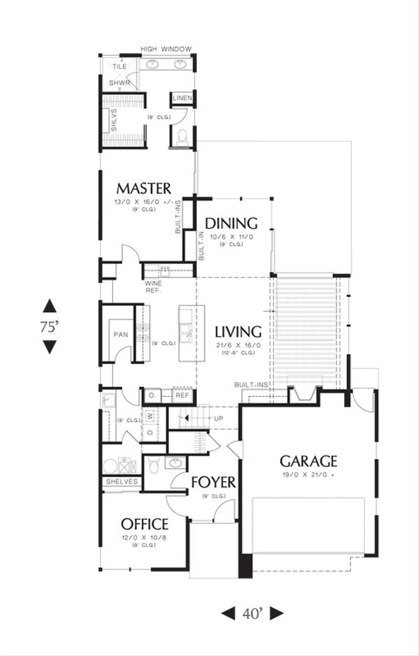Architectural House Design - Modern Floor Plan - Main Floor Plan #48-530