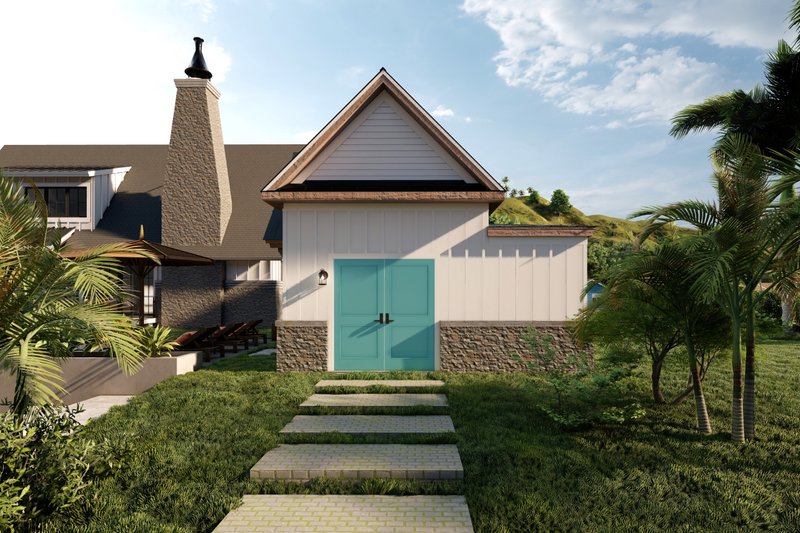 House Blueprint - Exterior - Other Elevation 1 for Craftsman House Plan #1094-16, 1 bath