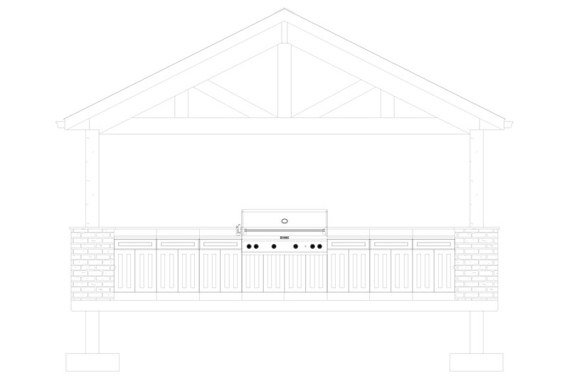 House Blueprint - Exterior - Other Elevation 1 for Country House Plan #1060-200, 0 bath