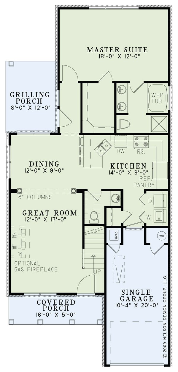 Architectural House Design - Traditional Floor Plan - Main Floor Plan #17-3338