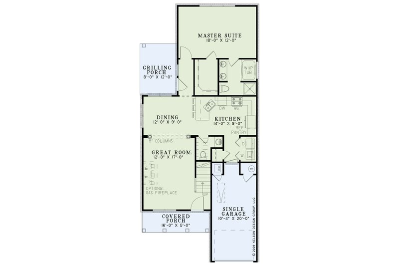 Architectural House Design - Floor Plan - Main Floor for Traditional House Plan #17-3338 - 4 bed, 3.5 bath