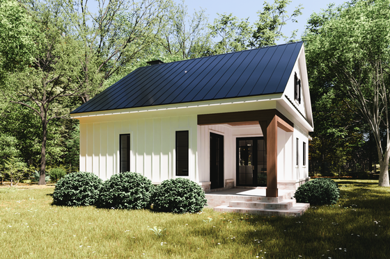 Exterior - Rear Elevation for Farmhouse House Plan #1094-28 - 1 bed, 1 bath