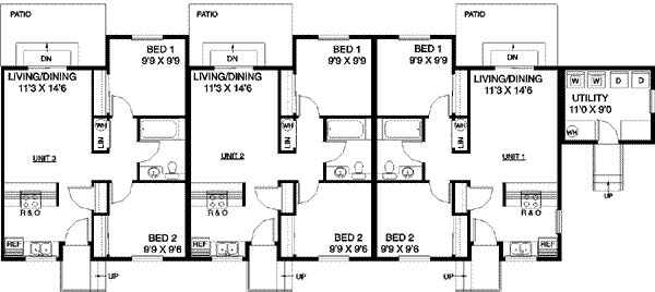 Ranch Floor Plan - Main Floor Plan #60-500