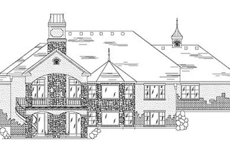 House Design - Exterior - Rear Elevation for Bungalow House Plan #5-281 - 5 bed, 3.5 bath