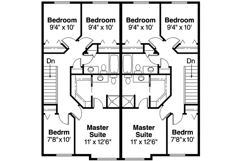 Dream House Plan - Floor Plan - Upper Floor for Traditional House Plan #124-571 - 4 bed, 2.5 bath