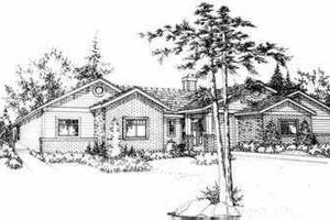 Ranch Exterior - Front Elevation Plan #78-213