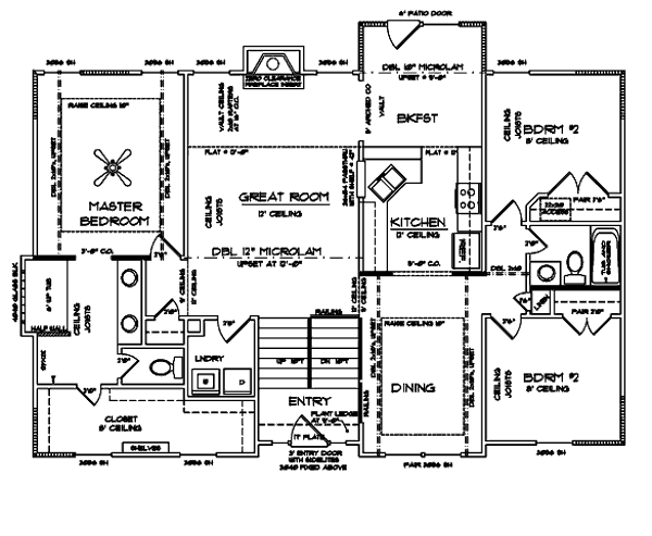 Traditional Floor Plan - Main Floor Plan #67-646