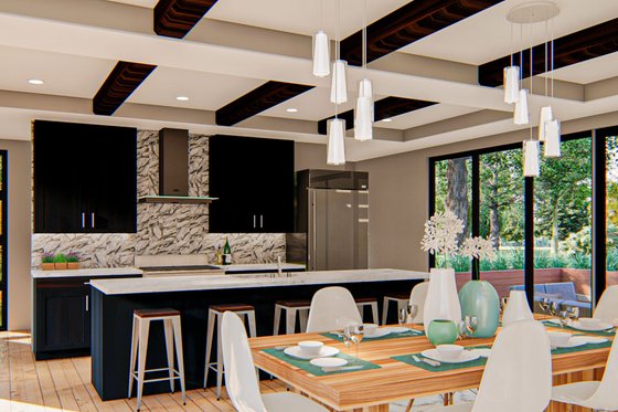Interior - Kitchen for Contemporary House Plan #455-209 - 3 bed, 2.5 bath