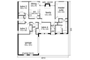 Traditional Style House Plan - 4 Beds 2 Baths 1510 Sq/Ft Plan #84-547 