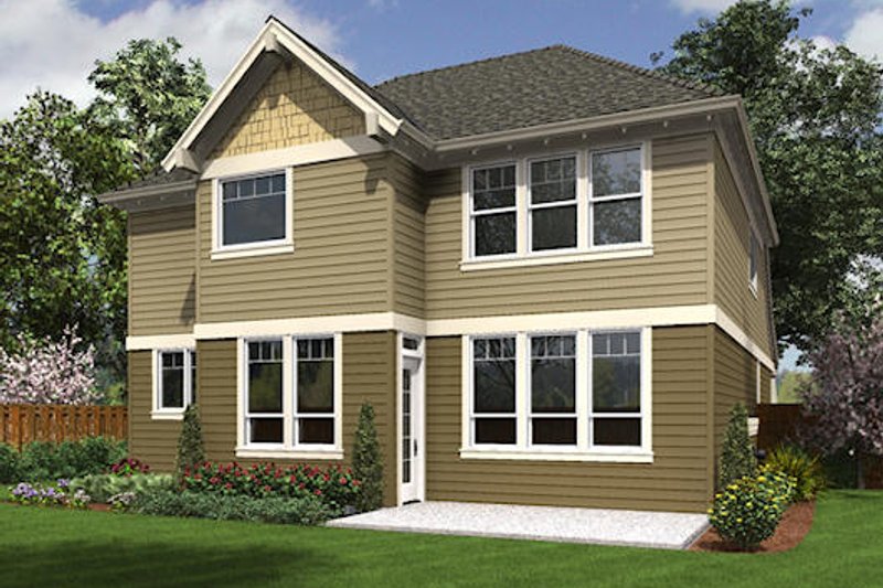 Home Plan - Exterior - Rear Elevation for Craftsman House Plan #48-514 - 3 bed, 2.5 bath