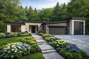 Contemporary Exterior - Front Elevation Plan #1111-11