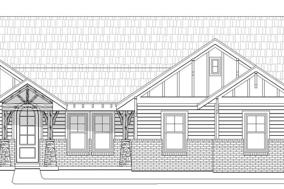 Exterior - Front Elevation 6 for Craftsman House Plan #932-174 - 3 bed, 2 bath