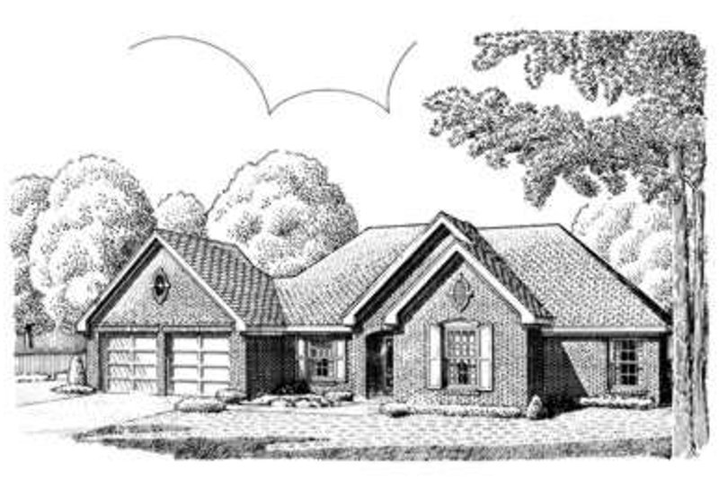 Dream House Plan - European Exterior - Front Elevation Plan #410-312