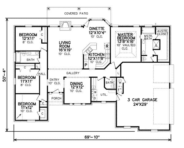 Traditional Floor Plan - Main Floor Plan #65-316