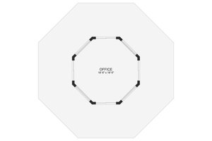 Floor Plan - Main Floor for Craftsman House Plan #1060-205, 0 bath