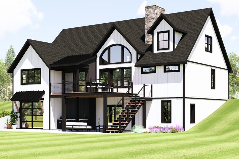 Dream House Plan - Exterior - Other Elevation 1 for Modern House Plan #1064-454 - 3 bed, 2.5 bath