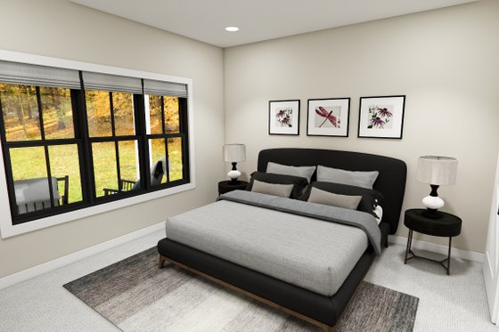 Interior - Master Bedroom for Craftsman House Plan #51-1388 - 3 bed, 2.5 bath