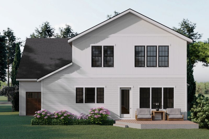 Dream House Plan - Exterior - Rear Elevation for Tudor House Plan #461-89 - 5 bed, 3 bath