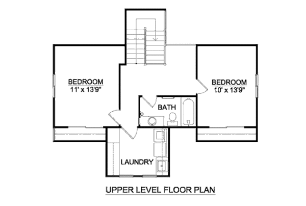 Bungalow Floor Plan - Upper Floor Plan #116-269