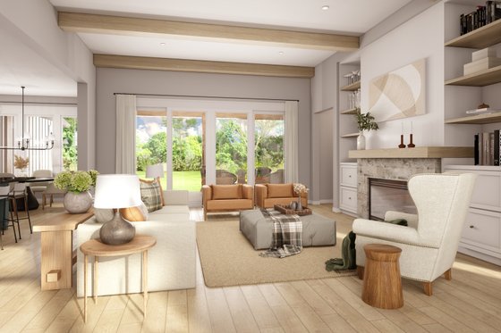 Interior - Family Room for Farmhouse House Plan #430-272 - 3 bed, 2.5 bath