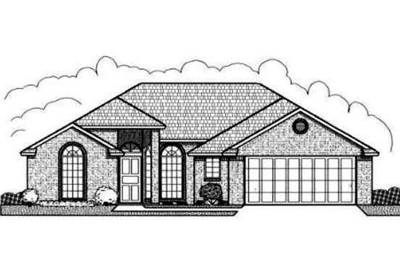 Exterior - Front Elevation for Traditional House Plan #65-172 - 3 bed, 2 bath