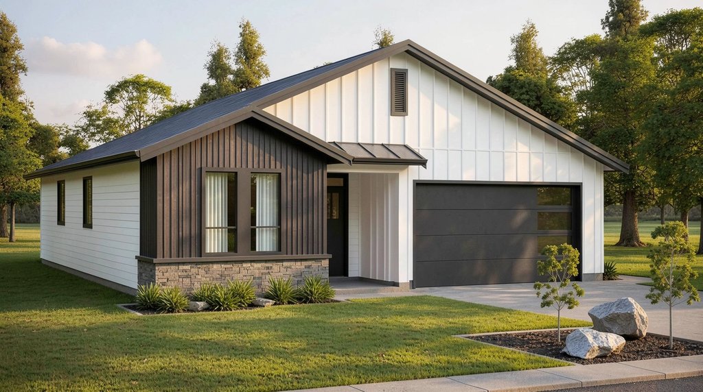 Exterior - Front Elevation 2 for Farmhouse House Plan #1100-111 - 3 bed, 2 bath