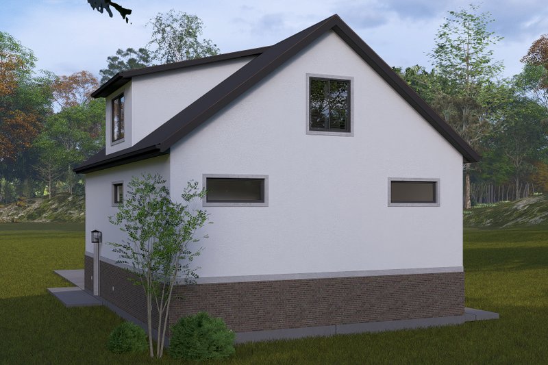 Architectural House Design - Exterior - Rear Elevation for Traditional House Plan #1060-334, 0.5 bath