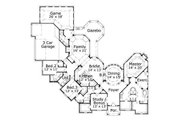 European Style House Plan - 4 Beds 4 Baths 3787 Sq/Ft Plan #411-413 