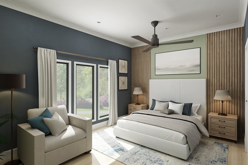 Home Plan - Interior - Master Bedroom for Farmhouse House Plan #45-622 - 3 bed, 2 bath