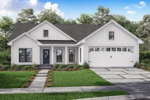 House Blueprint - Farmhouse Exterior - Front Elevation Plan #430-209