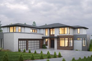 Modern Exterior - Front Elevation Plan #1066-310