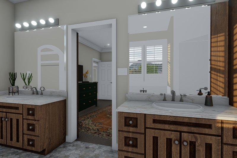 House Plan Design - Interior - Master Bathroom 3 for Traditional House Plan #1060-59 - 3 bed, 2 bath