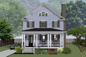 Country Exterior - Front Elevation Plan #79-263