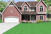 Traditional Style House Plan - 4 Beds 2.5 Baths 2615 Sq/Ft Plan #6-103 