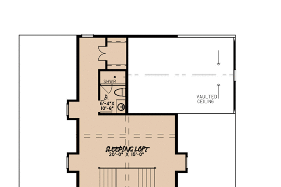 Floor Plan - Upper Floor for Barndominium House Plan #923-115 - 3 bed, 3.5 bath