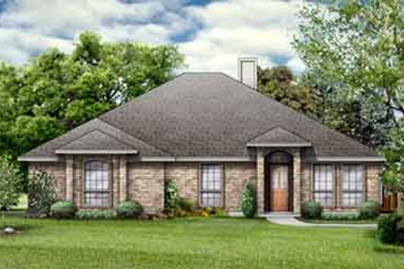 Traditional Style House Plan - 4 Beds 2 Baths 1867 Sq/Ft Plan #84-283